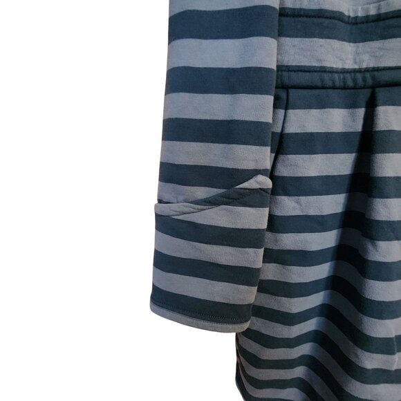 Matilda Jane Womens Blue Striped Button-Front Coat Size S - Picture 6 of 6